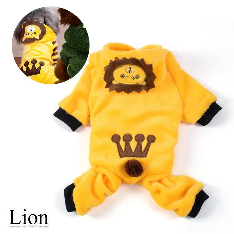Coral Fleece Cosplay Costume for Pet Clothing for Small Dogs Puppy Cats Clothes Chihuahua Yorkshire Costume Coat