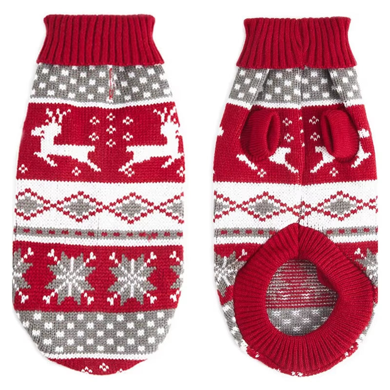 Christmas Cat Sweater Winter Warm Pet Costume for Cats Kedi Katten Sphynx Clothing Mascotas Clothes for Dog Animals Ropa De Gato